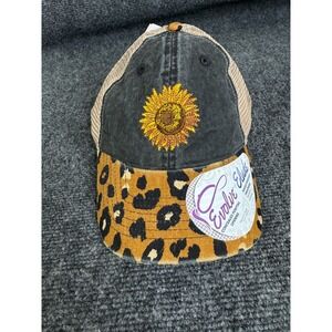 Infinity Her Women Sunflower Mesh Back Hat Adjustable Headwear Outdoors Ponytail
